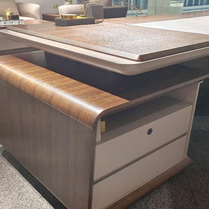 Scrivania direzionale classica scrivania da ufficio scrivania da <span class=keywords><strong>lavoro</strong></span> a forma di L per la gestione dell'ufficio - Product Image 6