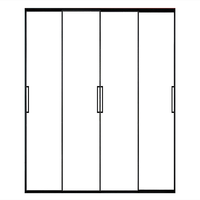 Portes coulissantes pour maisons, portes intérieures pliantes, portail avant en verre, pergola, porte coulissante sans rail, cadre sans cadre