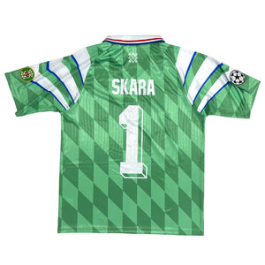 Maillot de football rétro personnalisé, sublimation, logo brodé, respirant, surdimensionné, ensemble maillot et short de football - Product Image 3