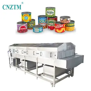 Pasteurization Line With Cooling Machine Ginger Juice Canned Meat Seafood Vegetable Bottle Food small tunnel pasteurizer