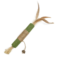 Natuurlijke Silvervine Molar Stick met Gall Fruit en Raffia Gras voor het reinigen van tanden, verveling verlichten, interactief kattenkruid speeltje