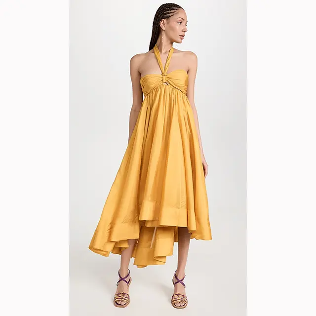 Bettergirl 2024 Thiết Kế Mới Tùy Chỉnh OEM Giản Dị Dresses Mùa Hè Phụ Nữ Linen Ăn Mặc Quần Áo Thời Trang 2024 Dresses Phụ Nữ Phụ Nữ Thanh Lịch