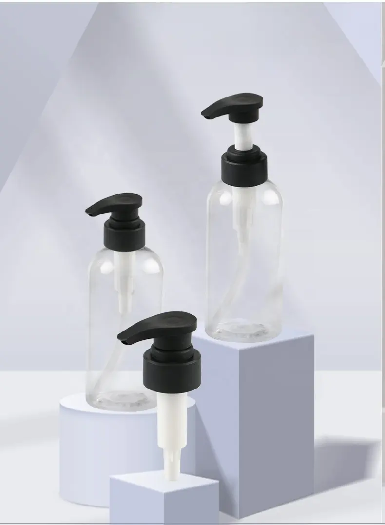 factory price 24/410 lotion pump black white PP plastic screw down lock liquid dispenser pump for body lotion bottle
