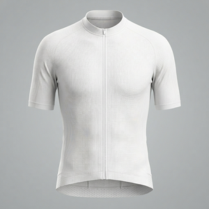 Venta al por mayor de conjunto de ciclismo de dos piezas personalizado, con logo de marca y material de tela elástica en 4 direcciones que absorbe el sudor, para hombres y mujeres. - Product Image 5