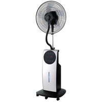 Ventilateur à pulvérisation avec fonction de brumisation d'eau en bouteille, économie d'énergie, ventilateur à brumisation sur pied