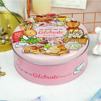 Boîte de conserve ronde en fer blanc de qualité alimentaire avec bouchon à vis et finition mate pour le lait, les bonbons, le sucre, les biscuits et la cuisson d'autres aliments