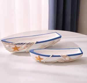 Barco Mediterráneo adornos de estilo marino modelo de barco creativo artesanías <span class=keywords><strong>barcos</strong></span> <span class=keywords><strong>piratas</strong></span> configurar pequeños <span class=keywords><strong>barcos</strong></span> de madera - Product Image 1