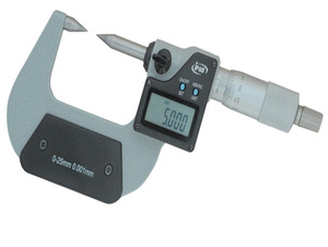 Elektronische digitale puntmicrometer 0-25 mm 0,001 nauwkeurigheid IP65 buitenmicrometer - Product Image 1