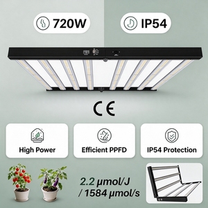 หลอดไฟ LED สำหรับปลูกพืช 720W (2.2U) ป้องกันฝุ่นและความชื้นระดับ IP54 เหมาะสำหรับสภาพแวดล้อมที่มีความชื้นสูงในห้องปลูกพืช - Product Image 1