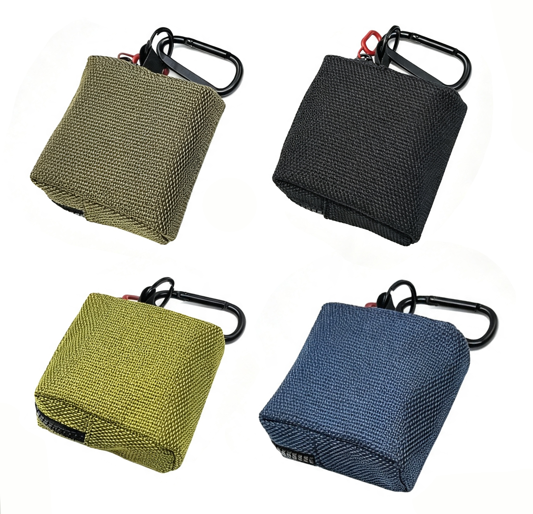 Mini Coin Purse Key Wallet with Carabiner Small