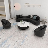 Mobilier de salon de beauté de haute qualité, chaise d'attente pour salon de coiffure avec table basse pour salles d'attente, hôpitaux, bureaux