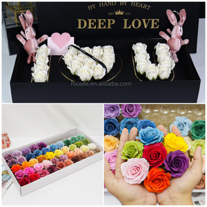 Bán Buôn Sinh Nhật Valentine Của Ngày Món Quà Cưới Tôi Yêu Bạn Xà Phòng Hoa Hồng Bó Hoa Hộp Quà Tặng Xà Phòng Nhân Tạo Hoa Với Bunny/Gấu - Product Image 5