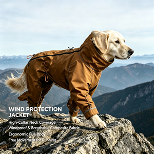 Chaqueta Impermeable y Cortavientos para Perro, con Reflectores y Cordón Ajustable, para Senderismo y Actividades al Aire Libre en Invierno, para Perros Medianos y Grandes - Product Image 6