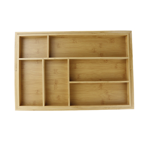 Nhà Tự Nhiên 6-8 Khe Cắm Mở Rộng Mở Rộng Tre Mở Rộng Công Cụ Nhà Bếp Ngăn Kéo Tổ Chức Cho Muỗng Nĩa Bạc Flatware Đồ Dùng - Product Image 3