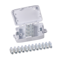 BELEKS Connecteur de fil durable PPV2 2 3 4 voies Bloc de bornes Boîte de jonction pour câblage électrique