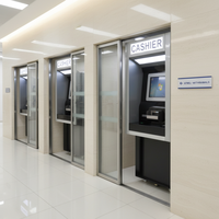 Kiosque auto-caissier Machine de dépôt et de retrait de billets de banque Accepteur de chèques et de factures Recycleur d'argent et kiosque de paiement avec SDK
