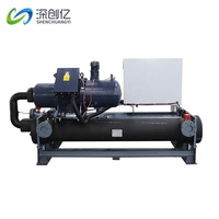 Refroidisseur industriel semi-hermétique à vis à effet de refroidissement élevé, refroidi par eau, 500 kW, haute productivité