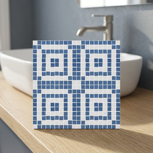 Carreaux de sol en céramique 3D rustiques numériques 400x400mm, imperméables, résistants à l'usure, effet brique, pour salle de bain - Product Image 5