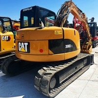 Mini-excavatrice CAT 308DCR d'occasion de haute qualité, matériel de construction d'occasion, excavatrice d'occasion à vendre