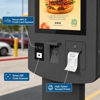 Kiosco de Autoservicio para Exteriores Resistente al Agua Sinmar de 32 Pulgadas con Impresora y Sistema de Pago sin Efectivo