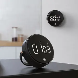 Rotations einstellung Digitaler Küchen timer Starker magnetischer Countdown-Countdown-Timer Lautstärke verstellbarer Timer für Senioren Kinder