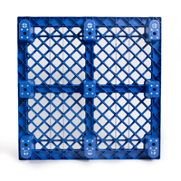 Palette industrielle grise empilable réutilisable Euro Std en HDPE robuste 1200*1000*140mm Palette d'entrepôt à 4 voies étanche à l'humidité