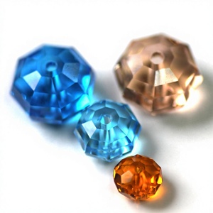 Lot <span class=keywords><strong>de</strong></span> 50 perles plates en verre <span class=keywords><strong>cristal</strong></span> autrichien, forme irrégulière, pour la fabrication <span class=keywords><strong>de</strong></span> bijoux DIY faits à la main - Product Image 1