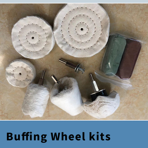 Gouden Sieraden Metalen Hout Polijsten Schuurgereedschap 3 "/4"/5 "/6"/7 "/10"/12 "Katoenen Pluisdoek Geel Polijstwiel - Product Image 5