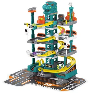 유럽에서 뜨거운 판매 제품 어린이 조립 DIY 주차장 트랙 장난감 자동차 주차장 장난감 차고 장난감 놀이 세트