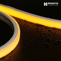 Bande lumineuse LED néon RGB large 20x14mm à haute saturation, synchronisation des changements de teinte pour la décoration d'ambiance des zones publiques des centres de villégiature et des lieux de vacances