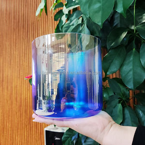 Cuencos Cantores Transparentes Q're, Instrumentos de Sanación con Sonido de Cristal, Juego de Cuencos Cantores de Cristal de Cuarzo de Color Cósmico Claro - Product Image 6