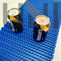 Modulaire kunststof transportband, FDA-goedgekeurd, voor de drankenindustrie