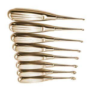 Curette dermique ENT à tête en boucle, manche solide, en acier inoxydable de qualité médicale, manuelle, réutilisable, pour l'élimination des lésions cutanées, outil chirurgical - Product Image 3