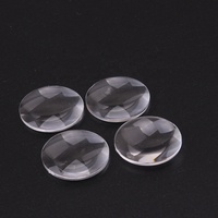 Lunettes 3D personnalisables à double lentille convexe, lentilles sphériques optiques en PMMA acrylique de 25 mm, lentilles plan-asphériques en carton VR, OEM