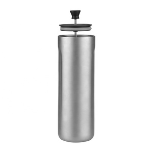 Cafetière à pression française en titane de 400ml avec couvercle pour camping en plein air randonnée pique-niques et cuisine - Product Image 2