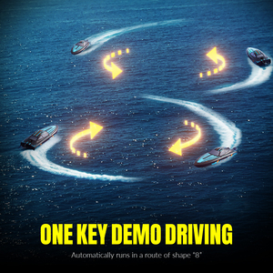 Rc thuyền Highspeed điều khiển từ xa đua thuyền mô hình đồ chơi RC tàu cao tốc không thấm nước - Product Image 3