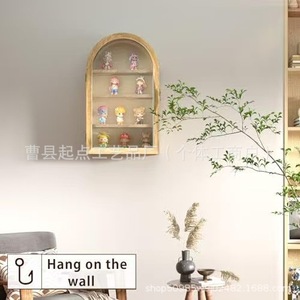 Wooden Arched Rectangular <b>Shadow</b> <b>Box</b> Solid Wood Dried Flower Specimen Frame Desktop Storage Handmade Collection Display Case - Product Image 5