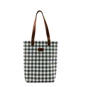 Bolsas de Papel Kraft Resistentes con Diseño Clásico a Cuadros, Personalizadas con Logotipo, para Compras, Cosméticos, Fabricante con Certificación BSCI - Product Image 3