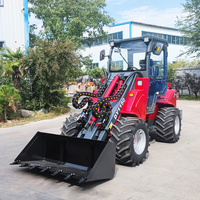 Cina multione DY1150 mini caricatore agricolo pala gommata telescopica articolata