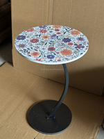 Mesa auxiliar redonda integrada, mesita de noche, sofá, mesa auxiliar, mesa de centro, comedor multifuncional en forma de C, montaje Simple, peso ligero