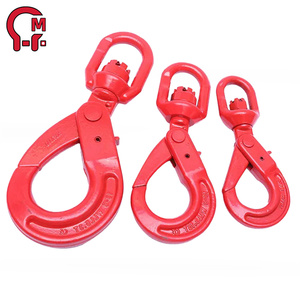 ตะขอเกี่ยวแบบหมุนได้ HLM Alloy Rotary Self-locking Hook หมุนได้ 360 องศา ผลิตจากวัสดุฟอร์จ ช่วยเพิ่มความปลอดภัยในการยก ป้องกันการบิดงอของ<span class=keywords><strong>สลิง</strong></span> เหมาะสำหรับยกชิ้นงานหนักในที่สูง - Product Image 3