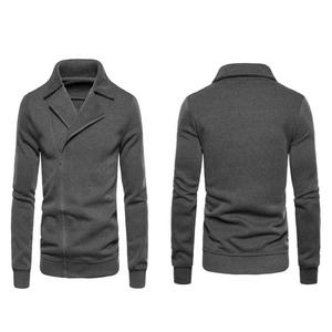 Sweat à capuche à manches longues avec fermeture éclair en coton personnalisé OEM pour hommes et femmes pull uni respirant - Product Image 3