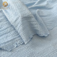Tissu texturé à bulles respirant et doux 180 GSM, tissu extensible 4 directions pour vêtements de détente, pyjamas, chemisiers, jupes, robes pour femmes