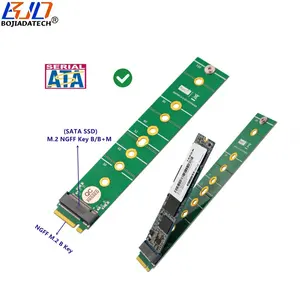 M.2 NGFF Key-B Slot ke b-key SSD Converter adaptor perlindungan kartu mendukung 2230 2242 2260 2280 22110 SATA Solid State Disk