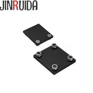 Rail de guidage linéaire externe à double axe en alliage d'aluminium JINRUIDA OSGR pour <span class=keywords><strong>tiroir</strong></span> dissimulé et armoire de présentation coulissante avec amortissement - Product Image 2
