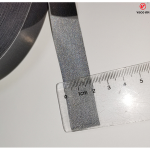 Vải Co Giãn Phản Quang Màu Đen Nhìn Thấy Tốt Băng Phản Quang Polyester 2Cm Màu Xanh Dương Kẹp Quần Áo Có Sẵn OEM - Product Image 2