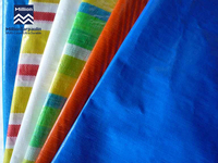 Bâche imperméable MILLION en PE avec œillets, bâche de toiture imperméable bleue et orange, bâche polyvalente