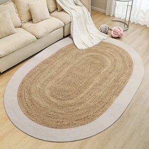 พรมหวายทะเลคุณภาพสูงจากจีน รูปทรงวงรีคลาสสิก ผลิตจากวัสดุธรรมชาติ เป็นมิตรกับสิ่งแวดล้อม ขนาดใหญ่ หรูหรา ถักทออย่างประณีต ป้องกันแบคทีเรีย - Product Image 1