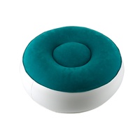 Canapé gonflable rond convertible moderne en PVC floqué, une place, motif tigre, pour salon, hôtel, usage domestique