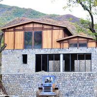 Villa de villégiature préfabriquée SIP, hôtel modulaire, structure en pierre, maison à panneaux isolés écoénergétiques, installation rapide